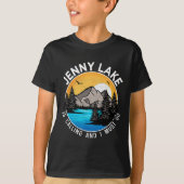 Vissende Boating Camping - Lakeview Jenny Lake T-shirt (Voorkant)