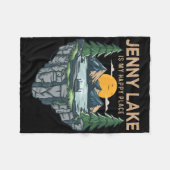 Vissende Boating Camping - My Happy Place Jenny La Fleece Deken (Voorkant (Horizontaal))