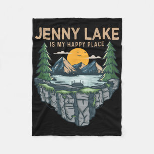Vissende Boating Camping - My Happy Place Jenny La Fleece Deken