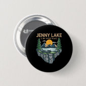 Vissende Boating Camping - My Happy Place Jenny La Ronde Button 5,7 Cm (Voorkant /achterkant)