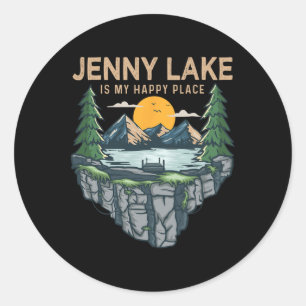 Vissende Boating Camping - My Happy Place Jenny La Ronde Sticker
