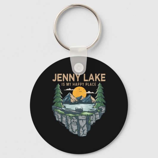 Vissende Boating Camping - My Happy Place Jenny La Sleutelhanger (Voorkant)