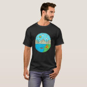 Vissende Boating Camping My Happy Place Lake Norm T-shirt (Voorkant volledig)