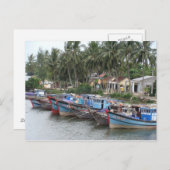 Vissende Boats, Hoi An, Vietnam Briefkaart (Voorkant / Achterkant)