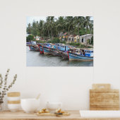 Vissende Boats, Hoi An, Vietnam Poster (Keuken)