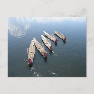 Vissende boot 1 briefkaart