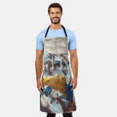 Vissende boot aan de Middellandse Zee Schort (Gedragen)