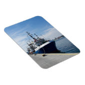Vissende boot bij aanmeren magneet (Rechterzijde)