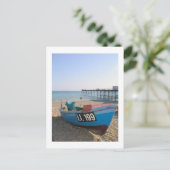Vissende boot bij Bognor Regis Sussex UK Briefkaart (Staand voorkant)