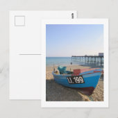 Vissende boot bij Bognor Regis Sussex UK Briefkaart (Voorkant / Achterkant)