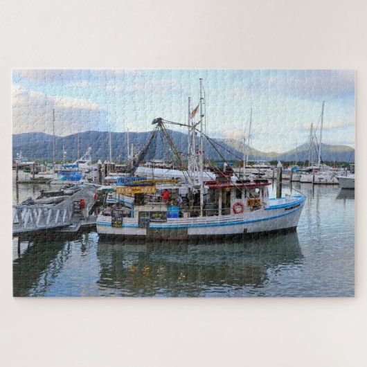 Vissende boot, Cairns, Queensland, Australië Legpuzzel (Horizontaal)