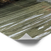 Vissende boot in Le Tréport in Frankrijk Poster (Hoek)