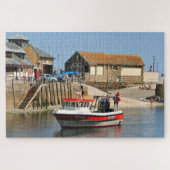 Vissende boot, Looe, Cornwall, Engeland Legpuzzel (Horizontaal)
