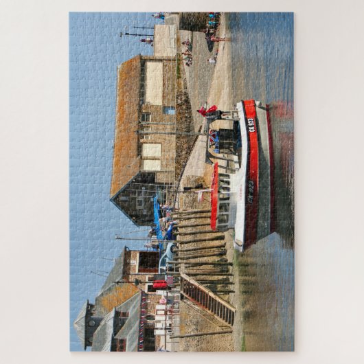 Vissende boot, Looe, Cornwall, Engeland Legpuzzel (Verticaal)
