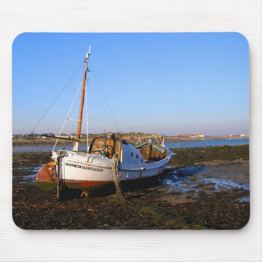 Vissende boot op Guernsey Muismat (Voorkant)