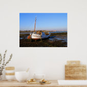 Vissende boot op Guernsey Poster (Keuken)