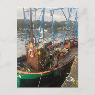 Vissende boot, Tobermory, Isle of Mull, Schotland Feestdagenkaart