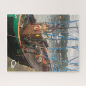 Vissende boot, Tobermory, Isle of Mull, Schotland Legpuzzel (Horizontaal)