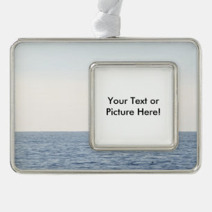 Vissende boot verzilverd omlijst ornament