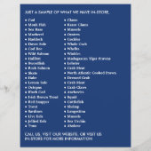 Vissende boot, visser/vrouw, vismarkt flyer (Achterkant)