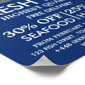 Vissende boot, visser/vrouw, vismarkt poster (Hoek)