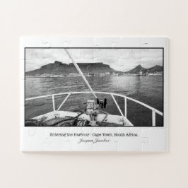 Vissende boot voor de Tafelberg Legpuzzel