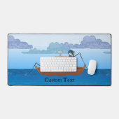 Vissende bootpinguïns - schattige pinguïn cartoon bureaumat (Keyboard & Muis)