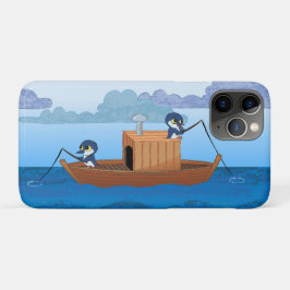Vissende bootpinguïns - schattige pinguïn cartoon Case-Mate iPhone case