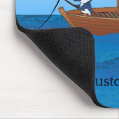 Vissende bootpinguïns - schattige pinguïn cartoon muismat (Hoek)