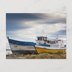 Vissende boten briefkaart