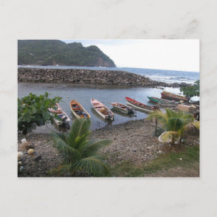 Vissende boten briefkaart