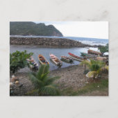 Vissende boten briefkaart (Voorkant)