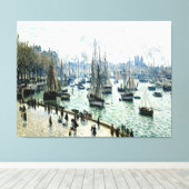 Vissende boten canvas afdruk (Insitu (Houten vloer))