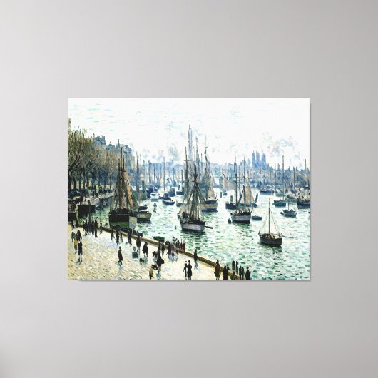 Vissende boten canvas afdruk (Voorkant)