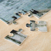 Vissende boten die de Harbour Monet Fine Art verla Legpuzzel (Zijkant)