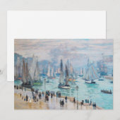 Vissende boten die de haven verlaten | Claude Mone (Voorkant / Achterkant)