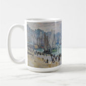 Vissende boten die de haven verlaten | Claude Mone Koffiemok (Links)