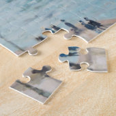 Vissende boten die de haven verlaten | Claude Mone Legpuzzel (Zijkant)