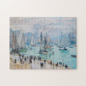 Vissende boten die de haven verlaten | Claude Mone Legpuzzel (Horizontaal)