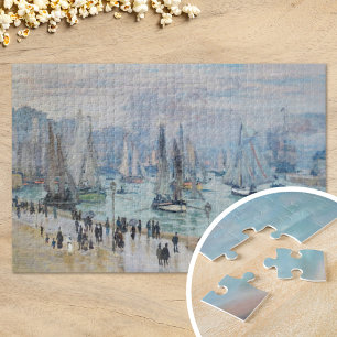 Vissende boten die de haven verlaten   Claude Mone Legpuzzel