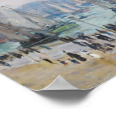 Vissende boten die de haven verlaten | Claude Mone Poster (Hoek)