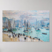 Vissende boten die de haven verlaten | Claude Mone Poster (Voorkant)