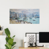 Vissende boten die de haven verlaten | Claude Mone Poster (Thuiskantoor)