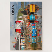 Vissende boten en veerboten, Oban, Schotland Legpuzzel (Verticaal)