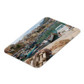 Vissende boten in de haven van Castellammare del G Magneet (Linkerzijde)