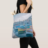 Vissende boten in Nice, Franse Riviera Tote Bag (Dichtbij)
