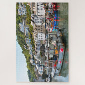 Vissende boten, Polperro, Cornwall, Engeland Legpuzzel (Verticaal)