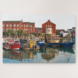Vissende boten, Portsmouth, Engeland 2 Legpuzzel