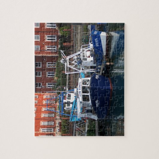 Vissende boten, Portsmouth, Engeland Legpuzzel (Verticaal)
