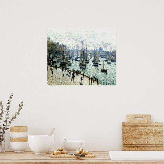 Vissende boten poster (Keuken)